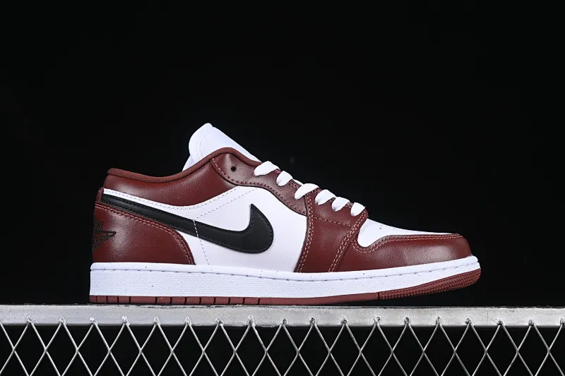 All categories Air Jordan Jordan series basketball shoes Air Jordan 1 Low G version pure original Air Jordan 1 Low AJ1 Joe 1 white wine red low-top cultural casual sneakers HF3148-102